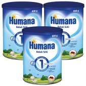 Humana 1 Bebek Sütü 800 Gr 3 Adet