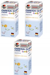 Doppelherz Omega-3 Liquid Family Takviye Edici Gıda 250 ml 3lü Paket SKT:11/2020
