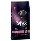 Reflex Plus Yüksek Aktiviteli Dana Etli Yetişkin Köpek Maması 15 Kg