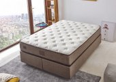 Organic Cotton Yatak 80x190 Tek Kişilik Doğal Pamuk Kumaşlı Ekstra Lüks Yumuşak Yatak 32 cm