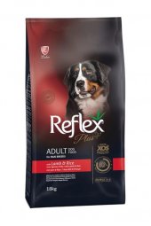 Reflex Plus Kuzu Etli Orta ve Büyük Irk Yetişkin Köpek Maması 18 Kg