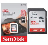 Sandisk 32GB, 80MB/s Sony Mc1500 Kamera İçin, İdeal Hafıza Kartı