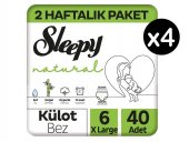 Sleepy Natural Külot Bez 6 Numara XLarge Ultra Fırsat Paketi 160 Adet
