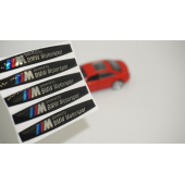 Bmw M Motorsport Logo Metalize Kapı Kolu 5 Li Damla Desen Sticker Set