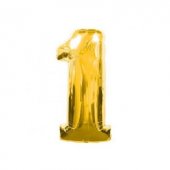 1 Rakam Altın Folyo Balon 16 inç (40 cm)