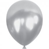 Gümüş Renkli Metalik Balon 5 Adet