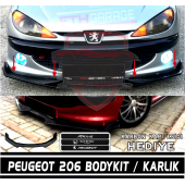 Peugeot 206 - 206+ Ön Tampon Eki Bodykit Karlık Lip