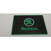 Skoda Logolu Torpido Üstü Kaydırmaz Ped Telefon Tutucu