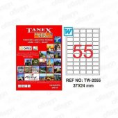 Tanex TW-2055, 37x24 mm Laser Etiket