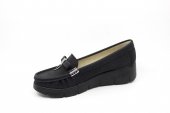Zerhan CLS404 Kadın Siyah Dolgu Topuk Ayakkabı