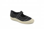 Zerhan 1032 Kadın Siyah Cırtlı Hakiki Deri Comfort Ayakkabı
