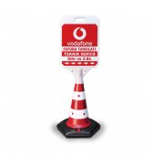 Vodafone Reklam Yönlendirme ve Tanıtım Yelken Bayragı Kırmızı
