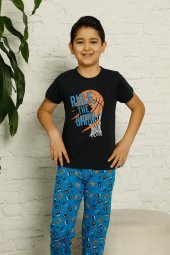 Moda Twins Çocuk Pamuk Kısa Kollu Pijama Takımı 4622