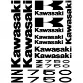 Sticker Masters Kawasaki Z 750 Sticker Set