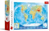 Puzzle Large Physcial Map Of The World 4000 Parça