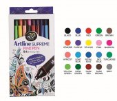 Artline Supreme Fine Pen 0.4 mm Keçe Uçlu Kalem 20 Renk Set