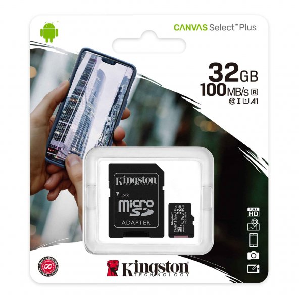 32GB MICRO SD CANVAS PLUS KINGSTON SDCS2/32GB