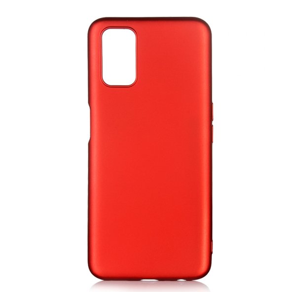 KNY OPPO A72 Kılıf Ultra İnce Mat Silikon Kırmızı