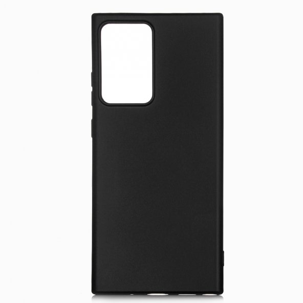 KNY Samsung Galaxy Note 20 Ultra Kılıf Ultra İnce Mat Silikon Siyah