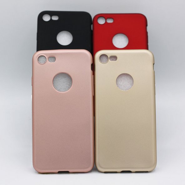 Apple iPhone 8 Lüks Rubber Mat Renkli Silikon Kılıf