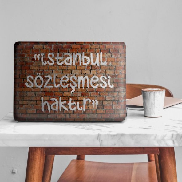 İstanbul Sözleşmesi Haktır-2 Notebook Sticker Laptop sticker Hp Sticker Asus Sticker 15.6 inç Sticker