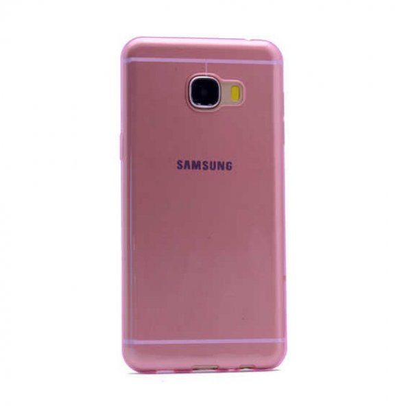 Samsung Galaxy C5 Kılıf Ultra İnce 0.2 mm Şeffaf Silikon Kapak