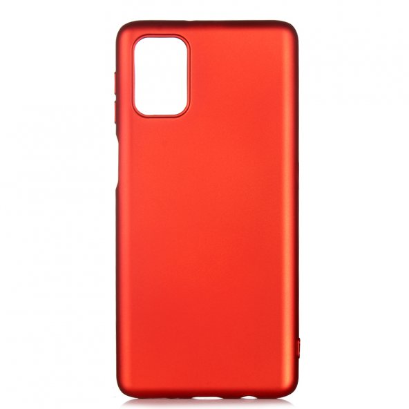 Pilanix Samsung Galaxy M31S Kılıf Ultra İnce Mat Silikon Kırmızı