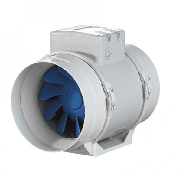 Blauberg Turbo-E 100 Karışık Akışlı Kanal Fanı 147 m³/h Ses Seviyesi 27 dBA Sessiz Tasarruflu Güç 21 W PVC Gövde AGMair