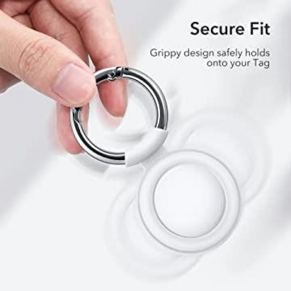Apple AirTag Anahtarlık & Kılıf Lip Keychain Liquid Silikon Kopçalı