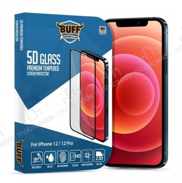 Buff iPhone 12 Pro 5D Glass Ekran Koruyucu