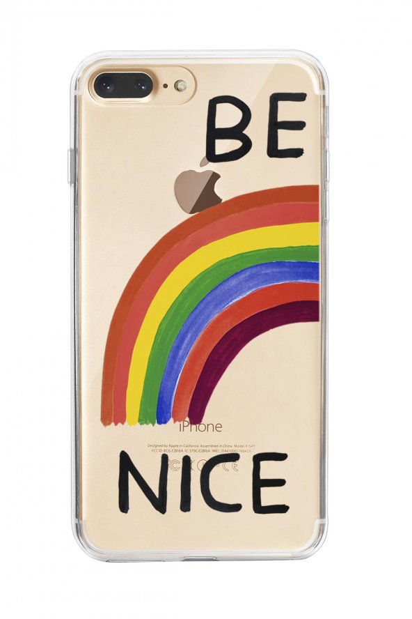 iPhone 8 Be Nice Premium Şeffaf Silikon Kılıf RQ7653