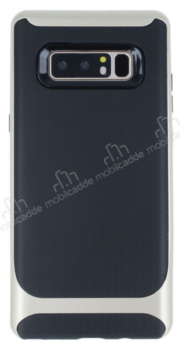 Eiroo Attractive Samsung Galaxy Note 8 Gold Kenarlı Silikon Kılıf JR10059