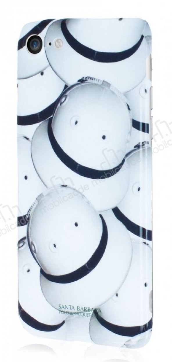 Santa Barbara Element iPhone 7 / 8 Desenli Beyaz Silikon Kılıf