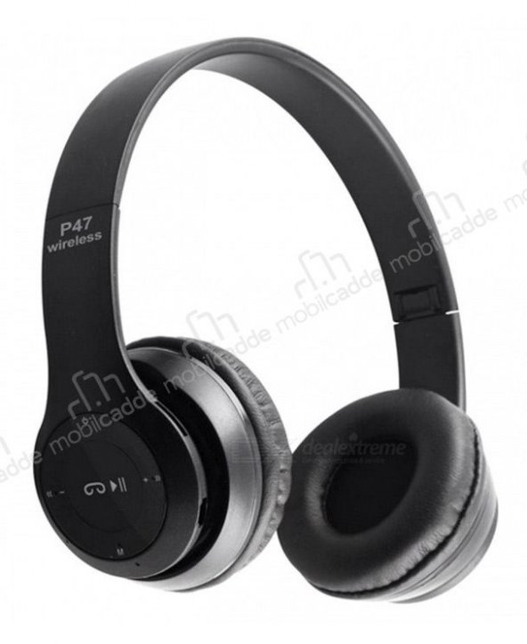 Eiroo P47 Bluetooth Kulaküstü Siyah Kulaklık