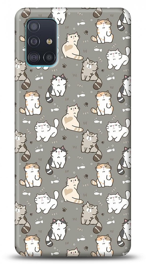 Samsung Galaxy A71 Sweety Cats Kılıf