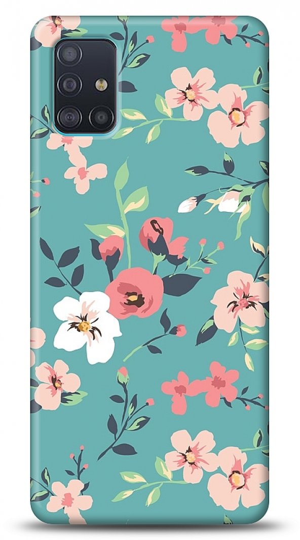 Samsung Galaxy A71 Çiçek Desenli 1 Kılıf