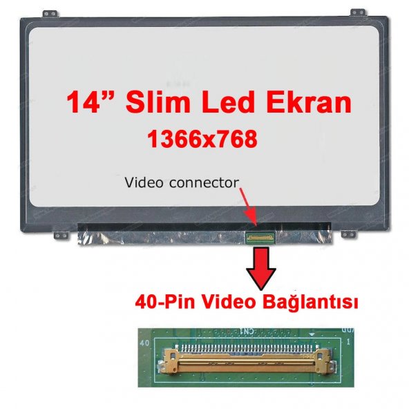 B140XTN02.5 B140XTN02.7 Lcd Ekran Slim Led Panel 14.0&quot