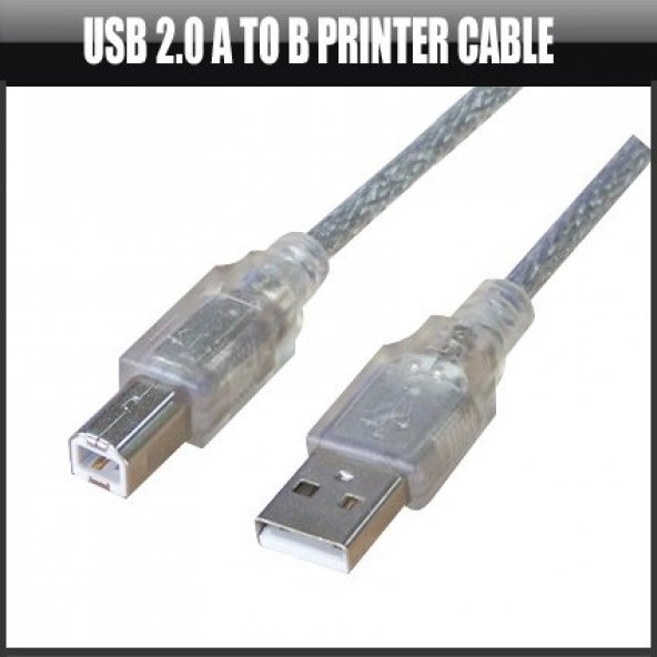 USB 2.0 Yazıcı Tarayıcı Kablosu 10 Metre