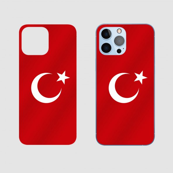 Redmi 9C Türk Bayrağı Arka Kaplama