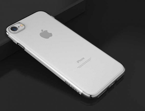 Apple iPhone 6 Kılıf Zore Dört Köşeli Lazer Silikon Kapak