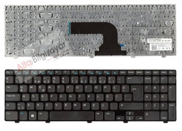 Dell Inspiron 15-3537 (P28F) klavye Q-Türkçe Tuş Takımı A++