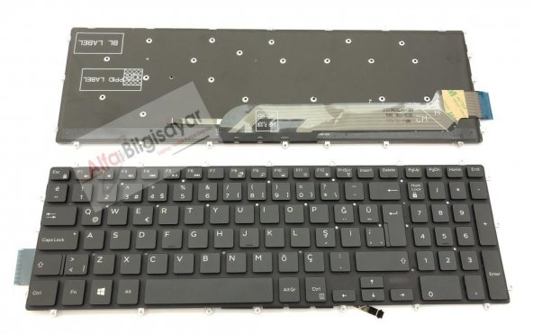Dell Inspiron 15 5568-G50W81N Klavye Dell Işıklı Laptop Tuş Takımı