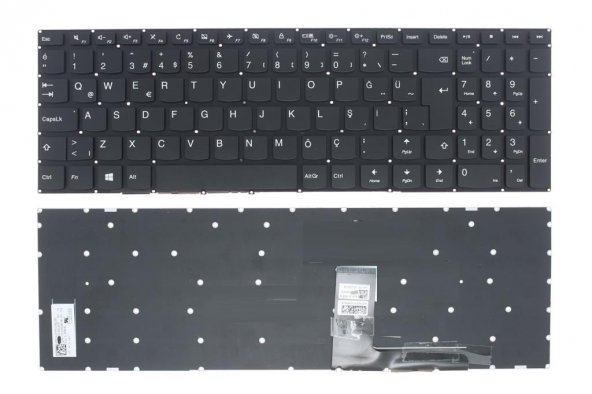 Lenovo ideaPad 310-15IKB Notebook Klavyesi - Siyah - TR