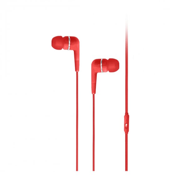 Taks Mikrofonlu Kulaklık Kulakiçi WE01 Serisi - Kırmızı - 5KMM123K