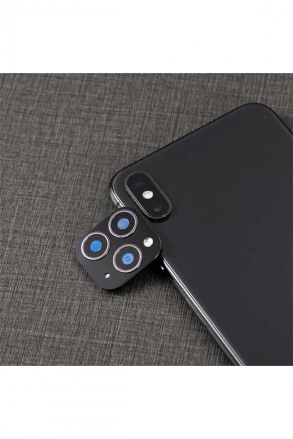 Apple Iphone Xs Max 6.5 Zore Cp-01 Iphone 11 Pro Max Kamera Lens Dönüştürücü Beyaz