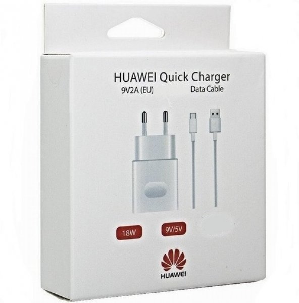 Day Orjinal Huawei C199 5V 2A 18W Hızlı Şarj Cihazı ve Micro USB Data Kablosu