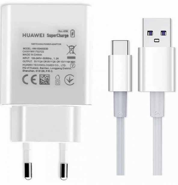 Day Orjinal Huawei Y5 II Super Charge 4A 40W Hızlı Şarj Cihazı ve Micro USB Data Kablosu