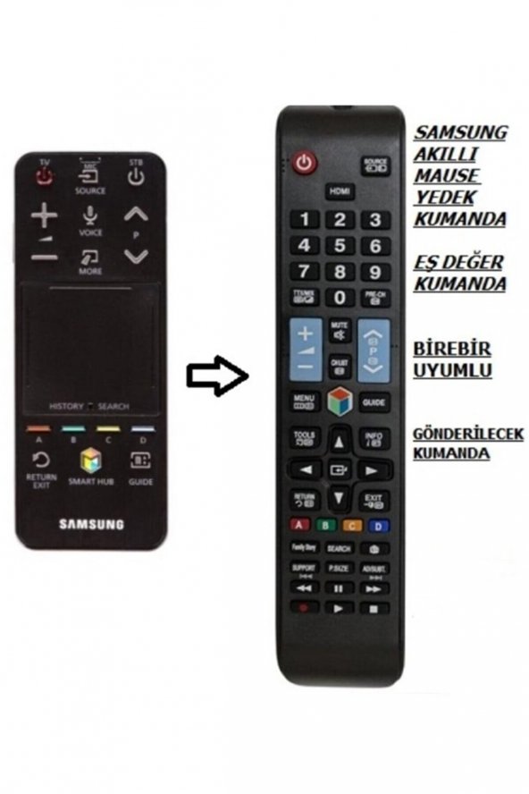 Samsung QE75Q95TATXTK Uyumlu Akıllı Tv Kumanda