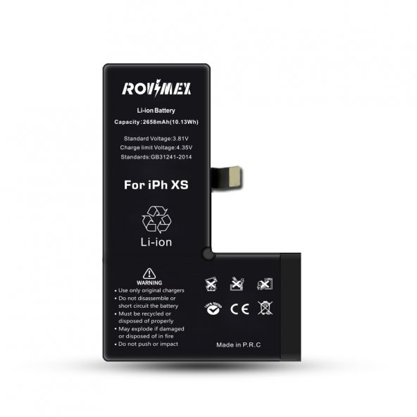 Rovimex Apple iPhone XS Rovimex Yüksek Kapasite Batarya Pil
