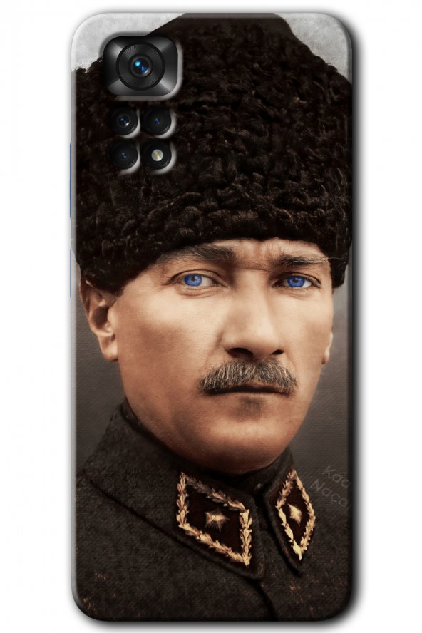 Redmi Note 11 5G Global Kılıf HD Desen Baskılı Arka Kapak - Başkomutan Atatürk